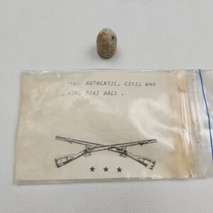 Genuine Authentic Civil War Era Ring Mini Ball Bullet Relic